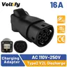 V2l Entlader für Typ2 Auto entladung ev Kabel adapter Unterstützung mg byd kia hyundai Entladung v2l