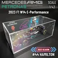 Bburago 1:43 F1 2023 Mercedes AMG W14 Replica Modello di Auto Hamilton Russell Firma Vetrina Formula 1 Figura In Miniatura Regalo Giocattolo