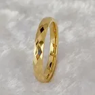 Fedi nuziali per coppie d'amore di gioielli in carburo di tungsteno placcato oro 18 carati africani multifaccettati sottili di alta qualità per donne e ragazze
