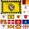 Italien Königreich Lombardei Venetia Flagge Florenz 3X5FT Giudicato von Arborea 90X150CM Republik