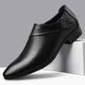 Scarpe Casual da uomo in pelle da lavoro Slip on mocassini da uomo scarpe eleganti di lusso per uomo