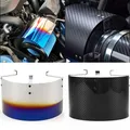 Universal Air Intake Filter Heat Shield Cover Car Cold Cone Sport Air Filter Cover For 2.5" TO 3.5"