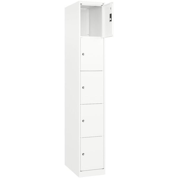 CP Schließfachschrank »Classic Plus Korpus weiß« 1x5 Fächer weiß, 30x185x50 cm