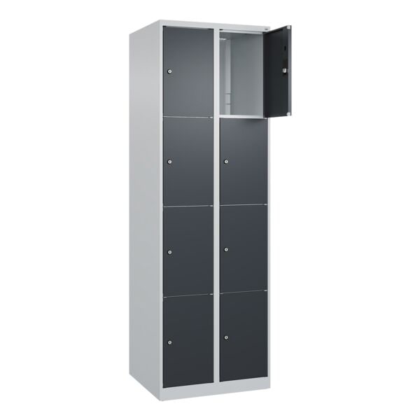 CP Schließfachschrank »Classic Plus Korpus lichtgrau« 2x4 Fächer grau, 60x185x50 cm