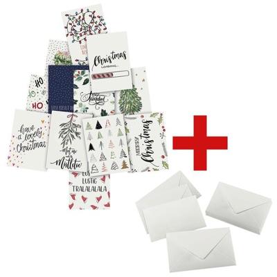Sigel Weihnachts-Postkarten-Set »Colourful Christmas« inkl. 24er-Pack Umschlag »weiß« weiß, 10.5x14.8 cm Image