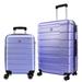 2 Piece Luggage Sets Carry on Travel Luggage Airline Approved ABS Hardside Lightweight Suitcase with 4 Spinner Wheels & TSA Lock