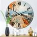 Designart "Coastal Pier Perspective III" Nautical & Beach Oversized Wall Clock