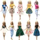 NK 1x Doll Dress Daily Wear Skirt Pants Vest Casual Jeans Dollhouse Outfit Clothes For Barbie Doll