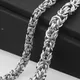Fashion Men's Jewelry Trendy Stainless Steel Byzantine Chain Necklace Link Chain 7"-40" 6/8mm Free