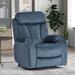 Adjustable Power Remote Control Recliner Sofa with Side Pocket Lift Chair Recliner w/Extended Footrest for Livingroom,Navy Blue