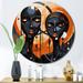 Designart "African Soulful I" African American Oversized Wall Clock