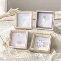 Simple Nordic Photo Frame Table Square Plastic Photo Frame 6 Inch 7 Inch Bedroom Living Room Wedding