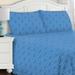 4 Pcs Cotton Flannel Bed Sheet Set with Pillowcases in King Size