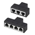 3 Way/4Way RJ11 6P6C Telephone Jacks Splitters Adapter Port for Home and Office Use Strong