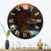 Designart "African Tribal Soul By The River Soul I" African American Woman Oversized Wall Clock