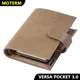 Moterm Pocket Versa 3.0 Rings Planner Full Grain Vegetable Tanned with 19mm Wallet Multifunctional