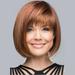 XIAQUJ Fashion Synthetic Short Curly BoBo Brown Straight Wig for Women New Wigs for Women Brown