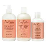 Sheamoisture Moisturize And Define Shampoo Conditioner And Styling Milk For Curly Hair Care Coconut And Hibiscus With Shea Butter And Coconut Oil