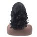 XIAQUJ Women s Shoulder Long Holiday Hair Curly Bob Wig with Bangs Party Daily Wigs for Women black