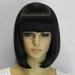 KAGAYD African Style High Temperature Human Hair Wig False Head Cover Straight Lace Front Black Fiber Women s Wigs Black