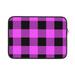 Bingfone Purple Black Buffalo Plaid Laptop Sleeve Case 15 Inch 360Â° Protective Computer Carrying Bag