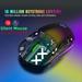 KQJQS 2.4GHz Bluetooth Wireless Mouse Gaming Mouse 3 Mode RGB Backlight Wireless Optical USB Gaming Mouse 3600DPI Rechargeable Mute Mice