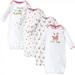 Hudson Baby Infant Girl Cotton Long-Sleeve Gowns 4pk Little Llama 0-6 Months