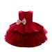 DxhmoneyHX Girls Dress Toddler Baby Girls Backless Big Sequins Bowknot Tutu Gown Formal Wedding Party Ball Gown Dress