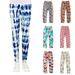 LYCAQL Baby Girl Clothes Toddler Yoga Girls Pants Summer Leggings Cartoon Fashion Printed Leggings Sports for Children Toddler (Blue 1-2 Years)