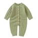 Baby Knit Romper Cotton Button Down Long Sleeve Boy Girl Sweater Clothes Baby Jumpsuit Toddler for Boys 18 24 Months Toddler Boy Shirts 3T Fall Baby Boy Rompers Baby Bodysuit Girl