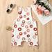 LYCAQL Baby Bodysuit Baby Girls Boys Print Summer Sleeveless Romper Jumpsuit Clothes Baby Boy 6months (Pink 6-12 Months)