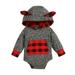 Baby Boys Girls Long Sleeve Plaid Hooded Romper Bodysuit Clothes Gifts for Adults under 10 Baby Boy Outfits 6 9 Months Baby Boy Rompers 6 9 Months Dressy Baby Bodysuit Girl Winter