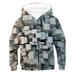 TOWED22 Winter Hoodies Boys Girls Children Solid Thick Coat Sweatshirt Pullover Outwear Clothes(Grey 5-6 Y)