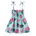 Deals Clearance under 5.00 Lindreshi Baby Girl Clothes Clearance under 5.00 Summer Toddler Baby Girls Sleeveless Sling Dress Graphic Print Children s Clothing