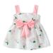 Deals Clearance under 5.00 Lindreshi Baby Girl Clothes Clearance Toddler Kids Baby Girls Summer Cute Floral Print Slip Dress Bowknot Princess Dress