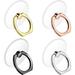Cell Phone Ring Holder 4 Pack Transparent Ring Holder Clear Finger Grip Ring Kickstand 360 Degree Rotation Ring Stand Compatible for Various Mobile Phones Tablets Readers