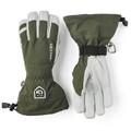 Men's Hestra Army Leather Heli Ski Gloves - Olive - Size 6 - Gloves