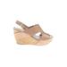 Kenneth Cole REACTION Wedges: Tan Solid Shoes - Women's Size 9 - Open Toe