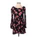 Forever 21 Casual Dress: Black Floral Dresses - Women's Size Small