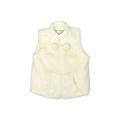 American Widgeon Faux Fur Vest: Ivory Print Jackets & Outerwear - Kids Girl's Size 7