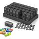 Weekly Pill Box,Medication Organizer,Monthly Travel Pill Organizer 2 Times A Day, One Month Pill Box Am Pm Daily Pill Container, Compact Portable Pill Case Air-Tight Medicine Holder, 31 Day 32 Lar