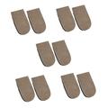 ULTECHNOVO 5 Pairs Inner Heightening Half Pad Half Elevator Insole Shoe Lifts Heel Insert Lift Invisible Height Increased Insoles Sports Heel Insoles Damping Suede Men and Women Kit