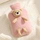 Cozy Plush Bear Hot Water Bottle - PVC Material, 2000ml, Portable Winter Hand Warmer (Recyclable)