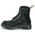 Dr. Martens Womens Vegan 1460 Crushed Velvet Black Boots 7 UK