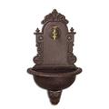 Clever-Deko Wall Fountain Outdoor Tap Water Dispenser Indoor Fountain Petrol Pump Antique Retro Art Nouveau Gothic Garden Hose Connection Art Nouveau Watering Can Water Basin Wall Basin