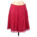 J.Crew Casual Skirt: Pink Print Bottoms - Women's Size 8