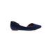 GB Gianni Bini Flats: D'Orsay Chunky Heel Work Blue Print Shoes - Women's Size 7 1/2 - Almond Toe