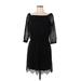 White House Black Market Casual Dress: Black Dresses - Women's Size 10