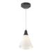 Hubbardton Forge Mobius 1 - Light 7.3" Wide Single Pendant in Black | 11.3 H x 7.3 W x 7.3 D in | Wayfair 161181-1002