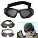 Lunettes de Protection des yeux Airsoft | Moto tactique lunettes métalliques Anti-brouillard et